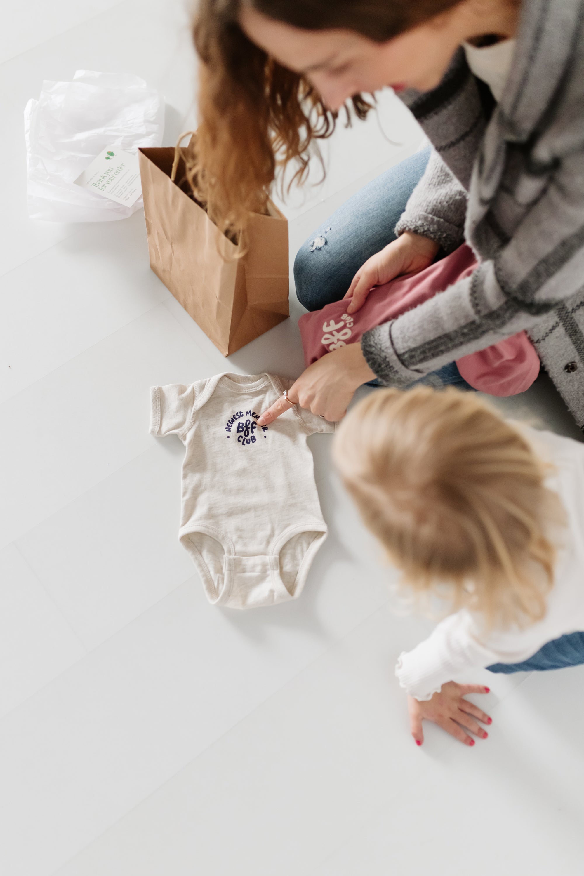 BFF Club "Newest Member" Infant Onesie