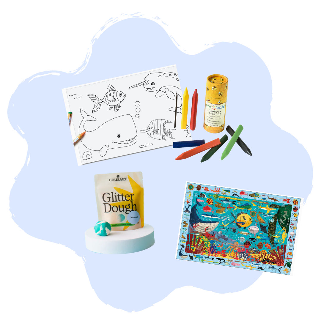 Ocean themed screen-free activities for children age 1-8+