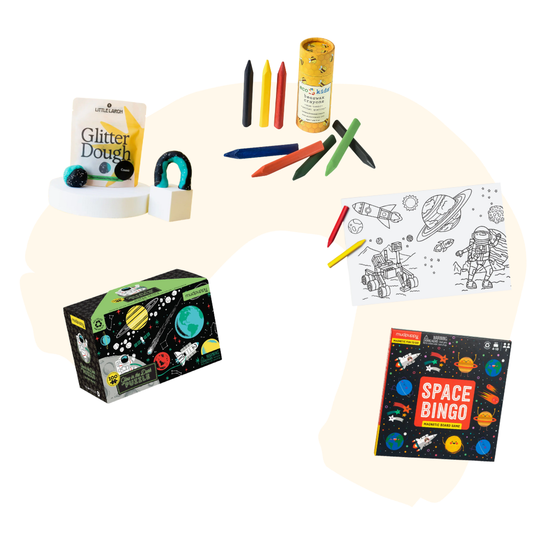 Solar system themed screen-free activities for children age 1-8+