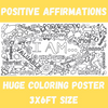 Positive Affirmations Coloring Tablecloth