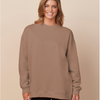 brown oversized cozy adult sweatshirt