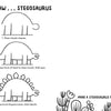 Mini Doodles: Let's Draw Dinosaurs