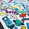Positive Affirmations Coloring Tablecloth