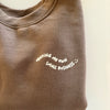 brown adult sweatshirt for small business owners