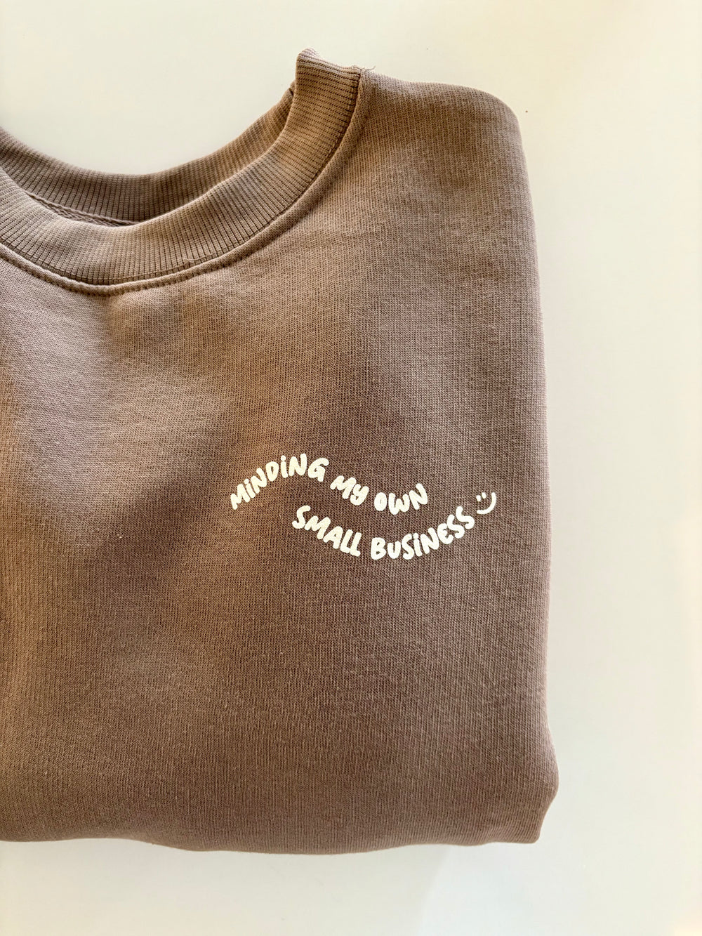 brown adult sweatshirt for small business owners